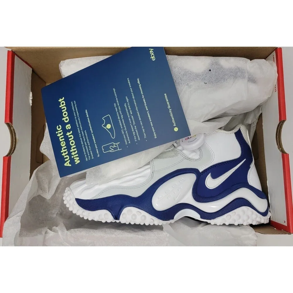 Nike Zoom Turf Jet 97 Barry Sanders Shoes Sneakers Men's 7.5 CW6680-100 9W Lions